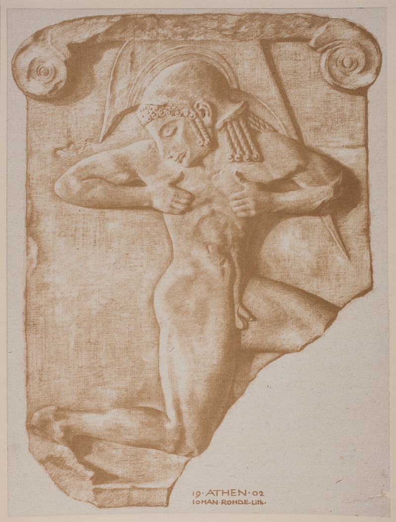 Johan Rohde - Våbenløberen Græsk relief