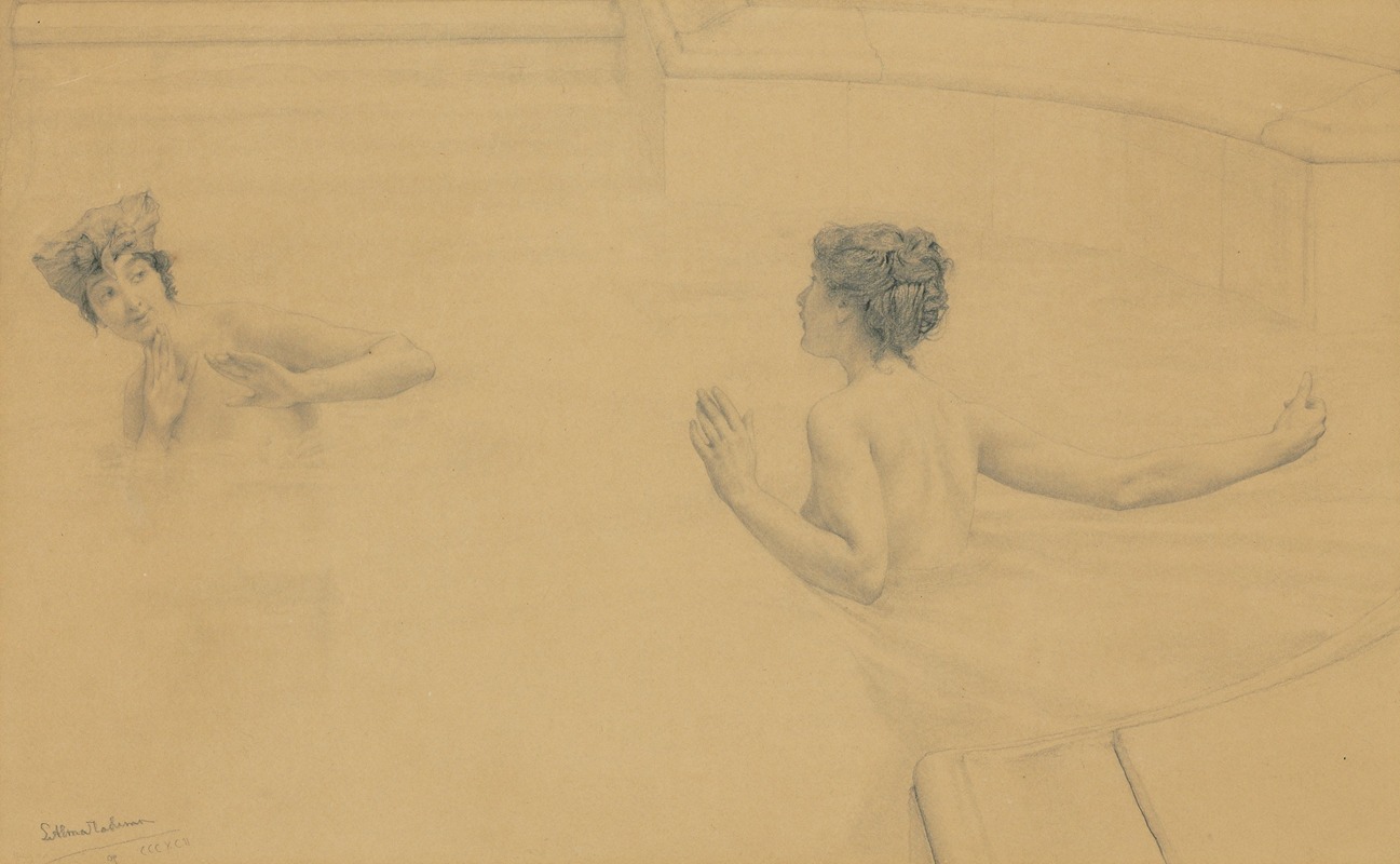 Lawrence Alma-Tadema - Splashing; the bathers