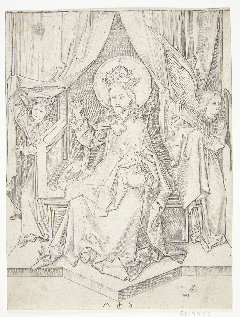 Martin Schongauer - Den tronende Kristus