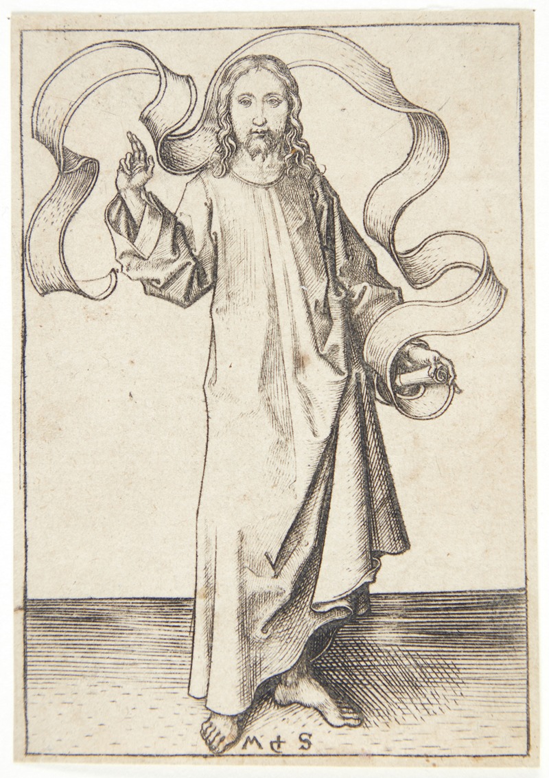Martin Schongauer - Den velsignende Kristus
