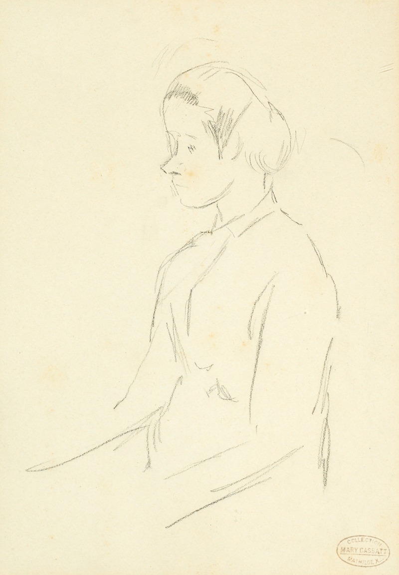 Mary Cassatt - Femme assise de profil