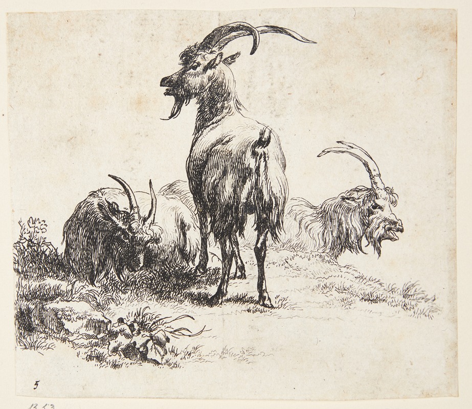 Nicolaes Pietersz. Berchem - Tre geder