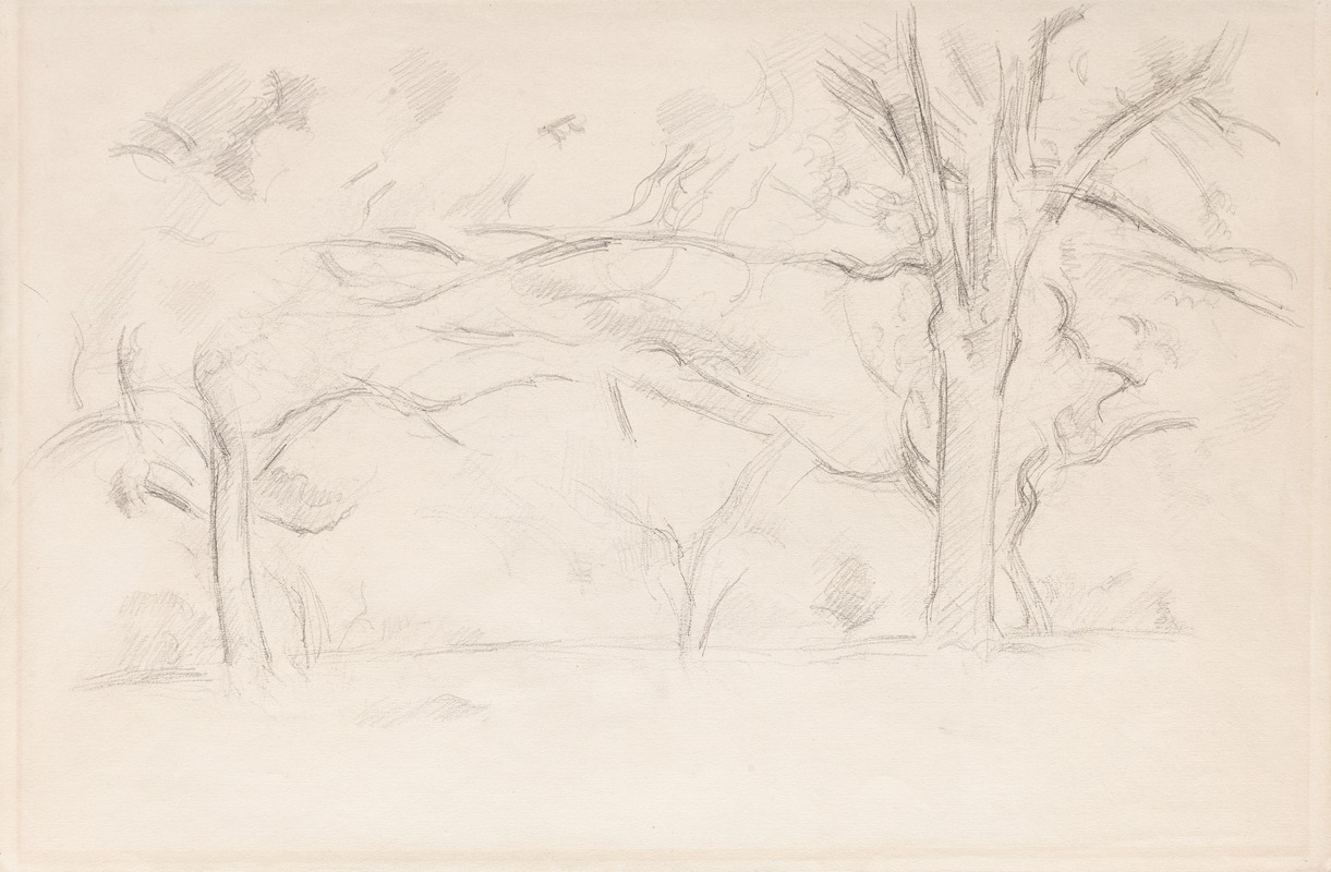 Paul Cézanne - Arbres au Jas de Bouffan