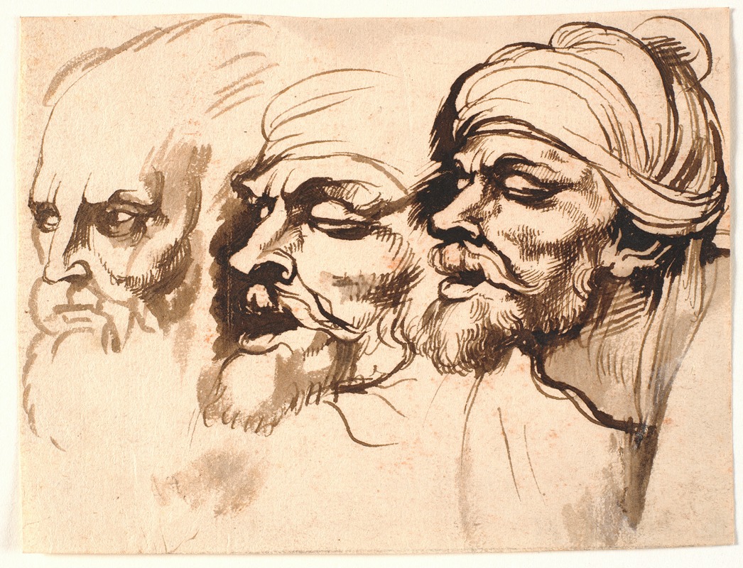 Peter Paul Rubens - Three male heads