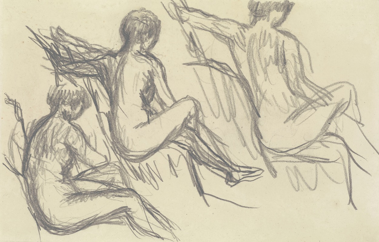 Pierre Bonnard - Étude de nus assis