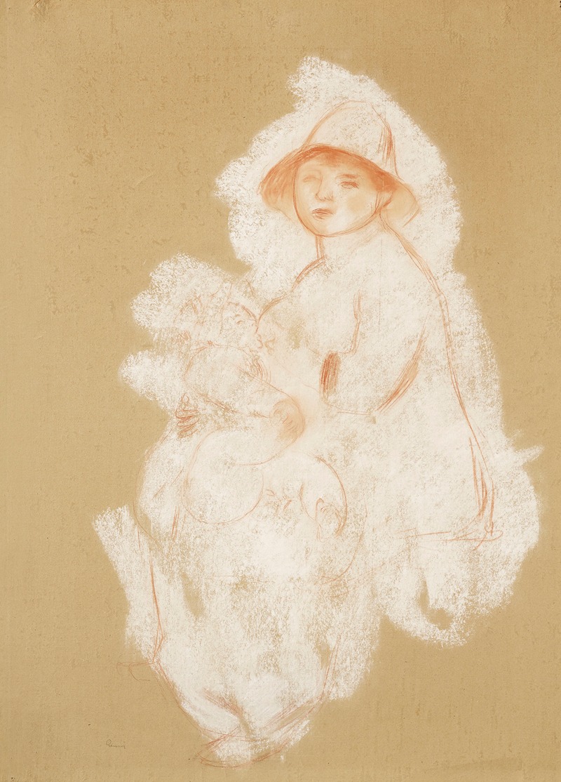 Pierre-Auguste Renoir - Mère et enfant (Maternité)