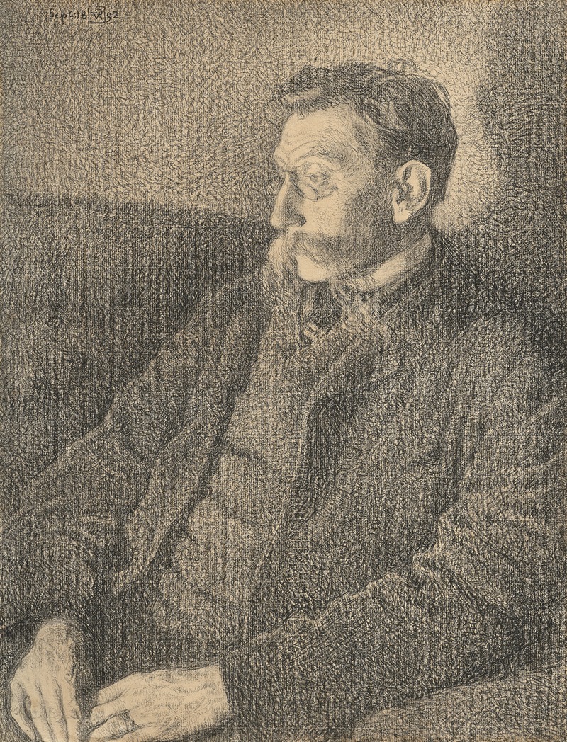 Theo van Rysselberghe - Portrait d’Émile Verhaeren
