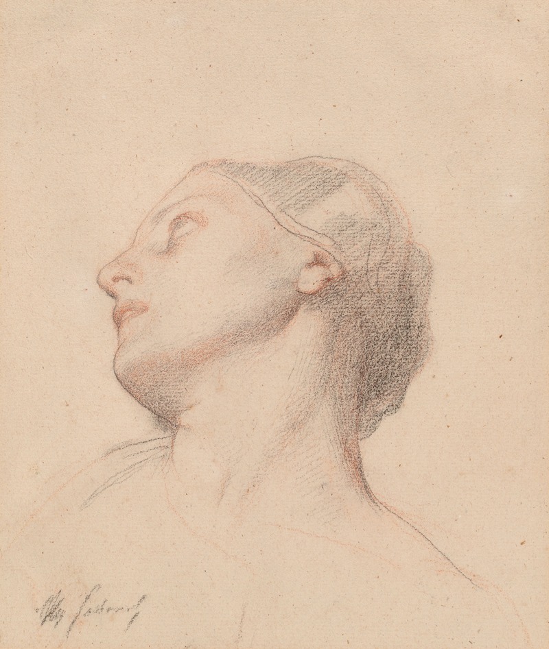 Alexandre Cabanel - Study of a Woman’s Head, for the Glorification of St. Louis