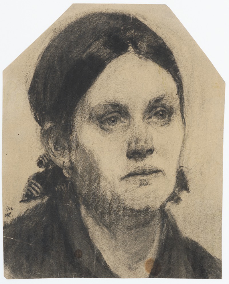 Andrej Kováčik - Head Study of a Woman