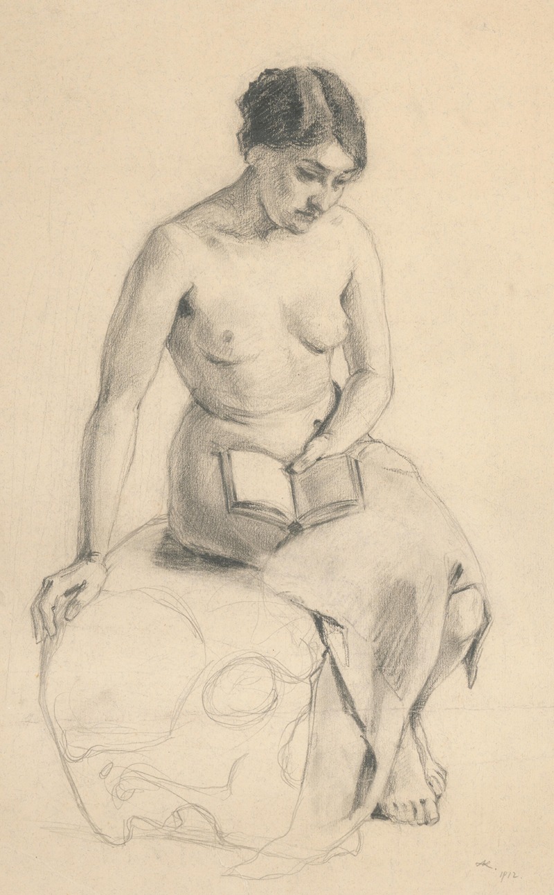 Andrej Kováčik - Study of a Seated Female Nude