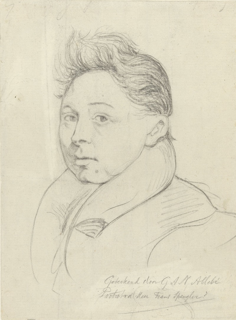 August Allebé - Portret van de heer Frans Spengler
