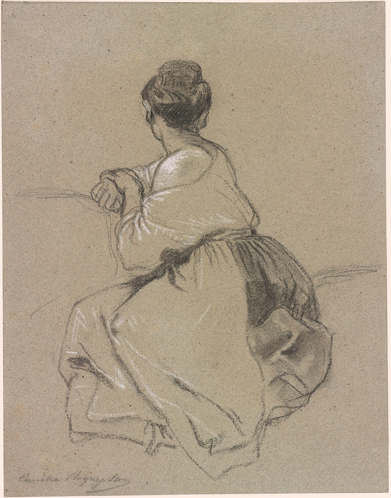 Camille-Joseph-Etienne Roqueplan - Seated Woman Seen from the Back