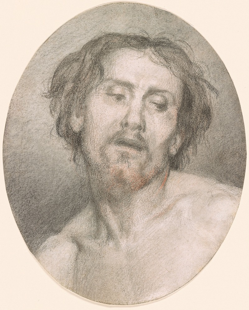 Edouard Brandon - Study for the Head of Christ