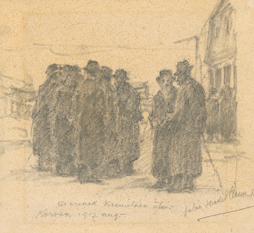 Elemír Halász-Hradil - After the Retreat of the Russian Army (Group of Halič Jews)