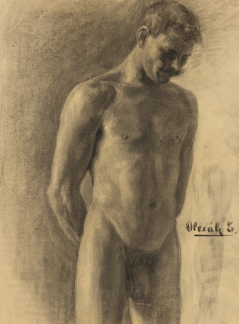 Emil Alexay-Olexák - Study of Male Nude