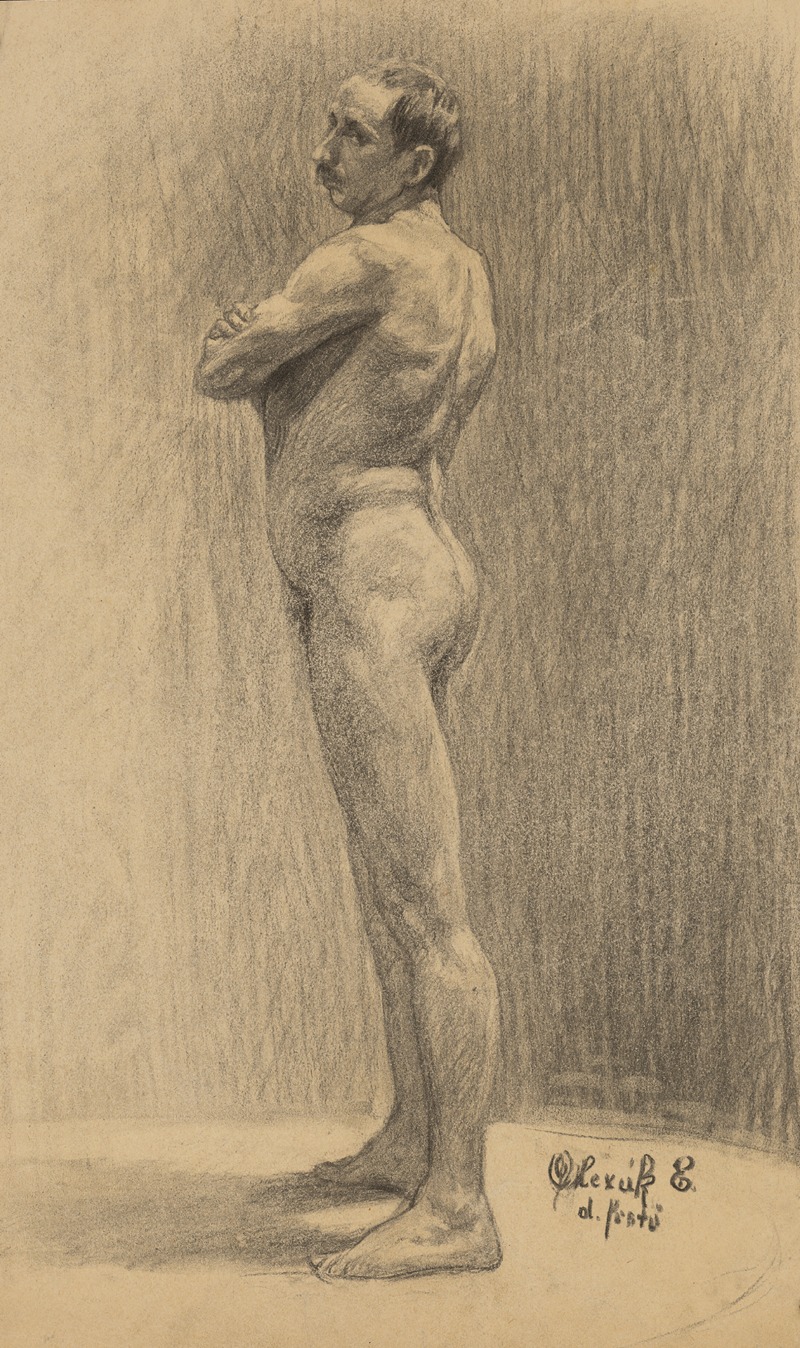 Emil Alexay-Olexák - Study of Male Nude