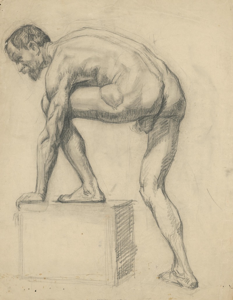 Emil Alexay-Olexák - Study of Male Nude