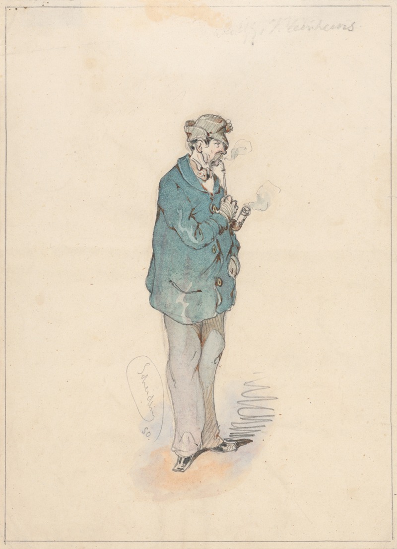 Friedrich Carl von Scheidlin - Man with a Pipe