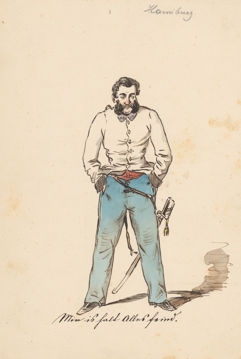Friedrich Carl von Scheidlin - Man with his Hands in the Pockets