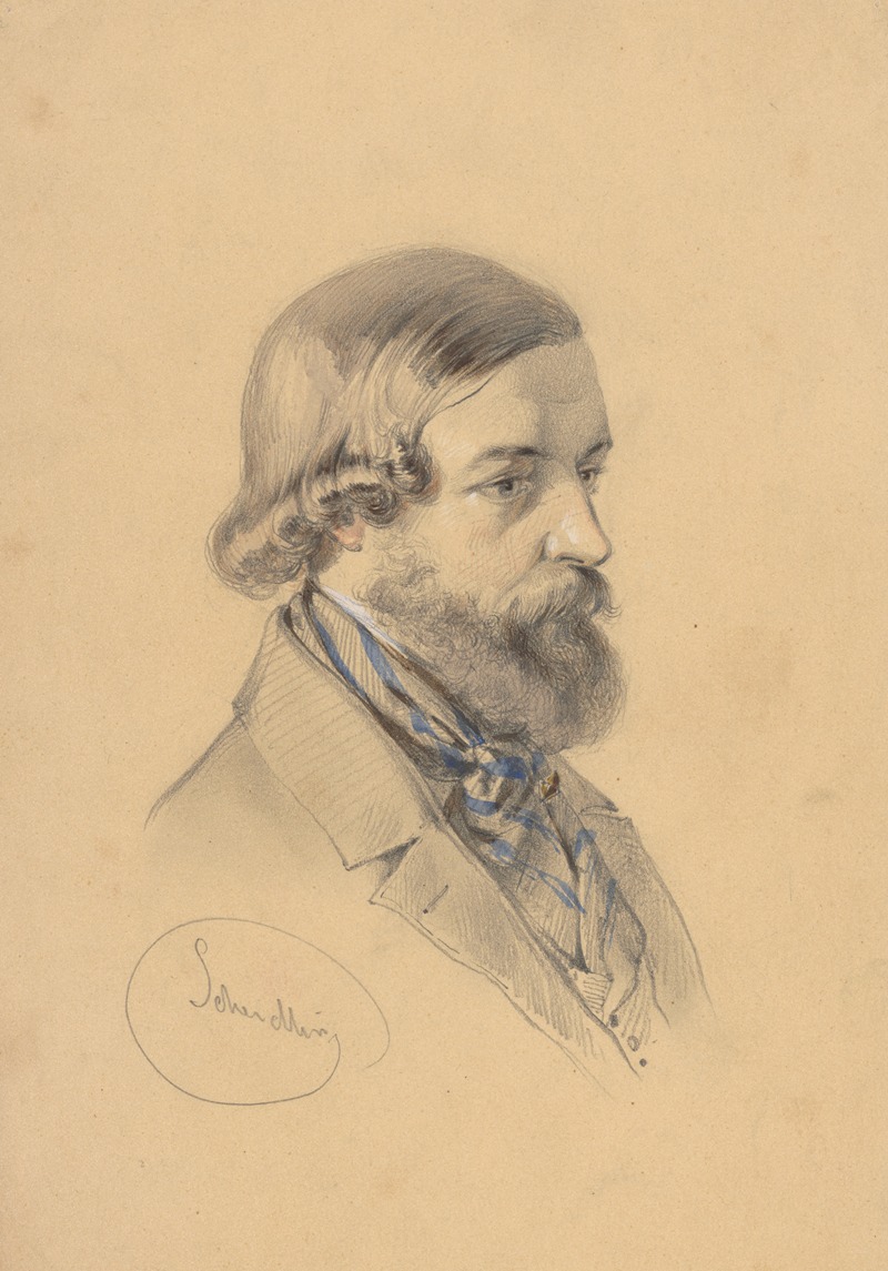 Friedrich Carl von Scheidlin - Study of a Bearded Man