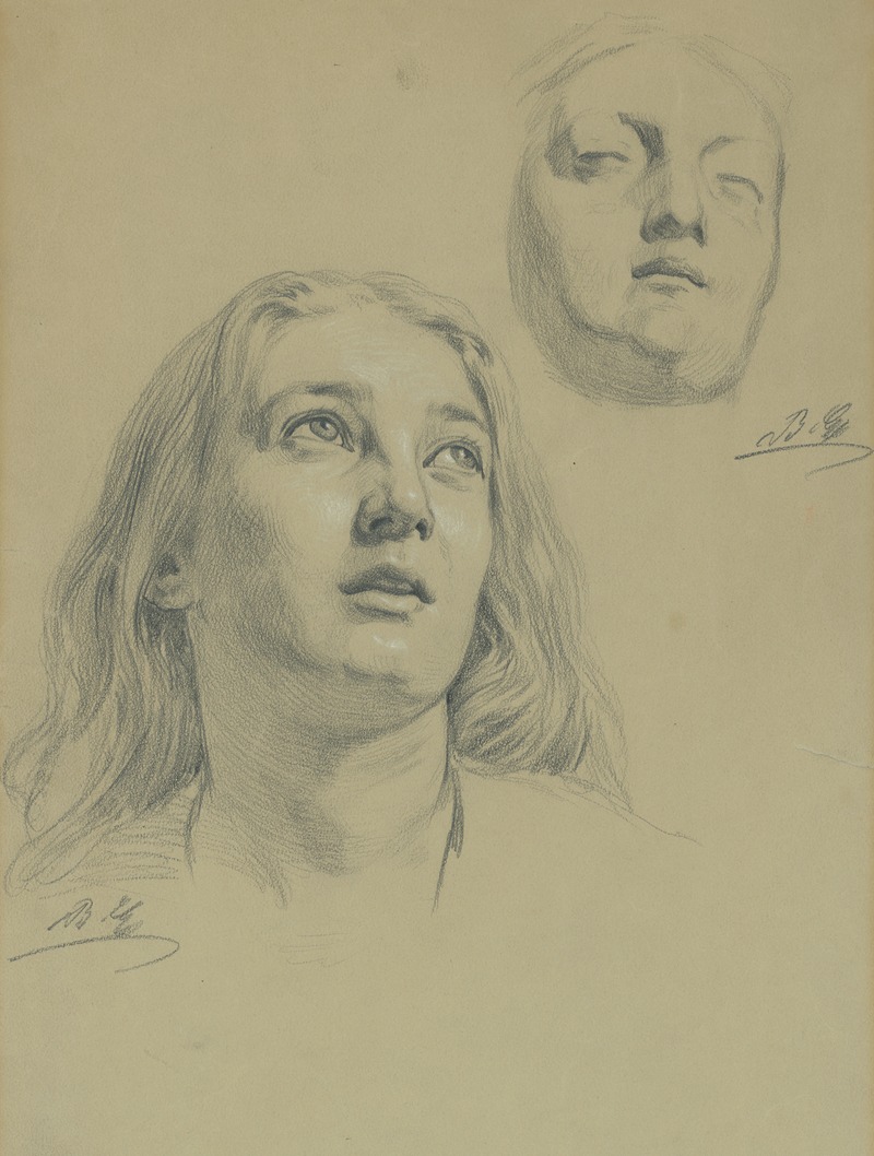 Gyula Benczúr - Study of female heads