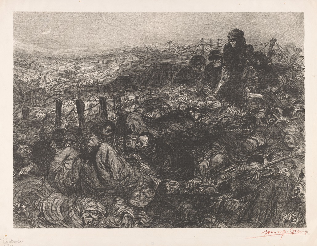 Henri de Groux - Slagveld met gesneuvelde soldaten
