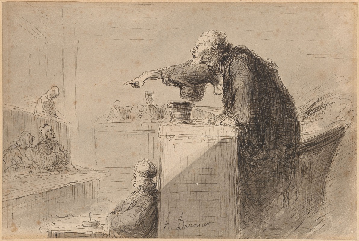 Honoré Daumier - The Accusation