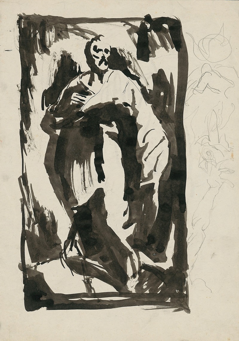 Ján Novák - Sketch of a Standing Man