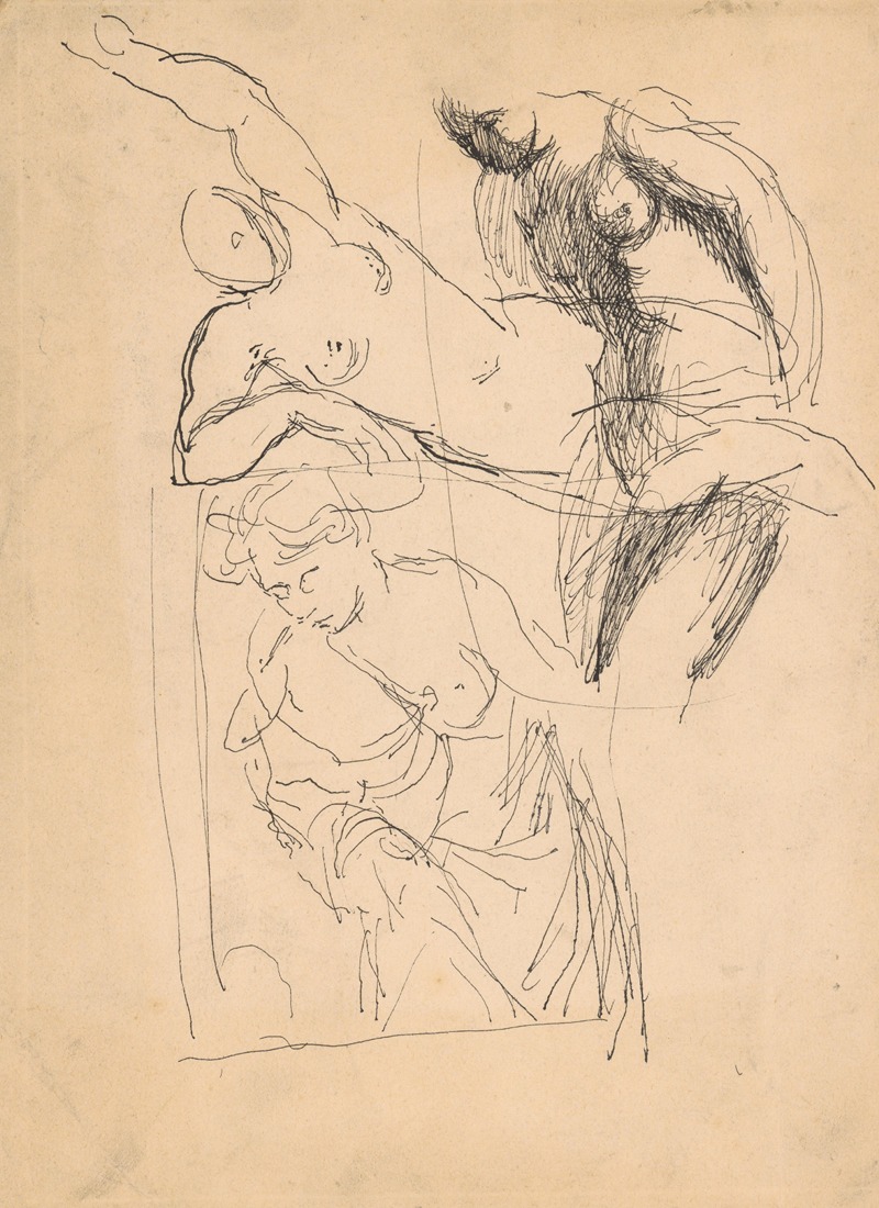 Ján Novák - Study of Three Female Nudes