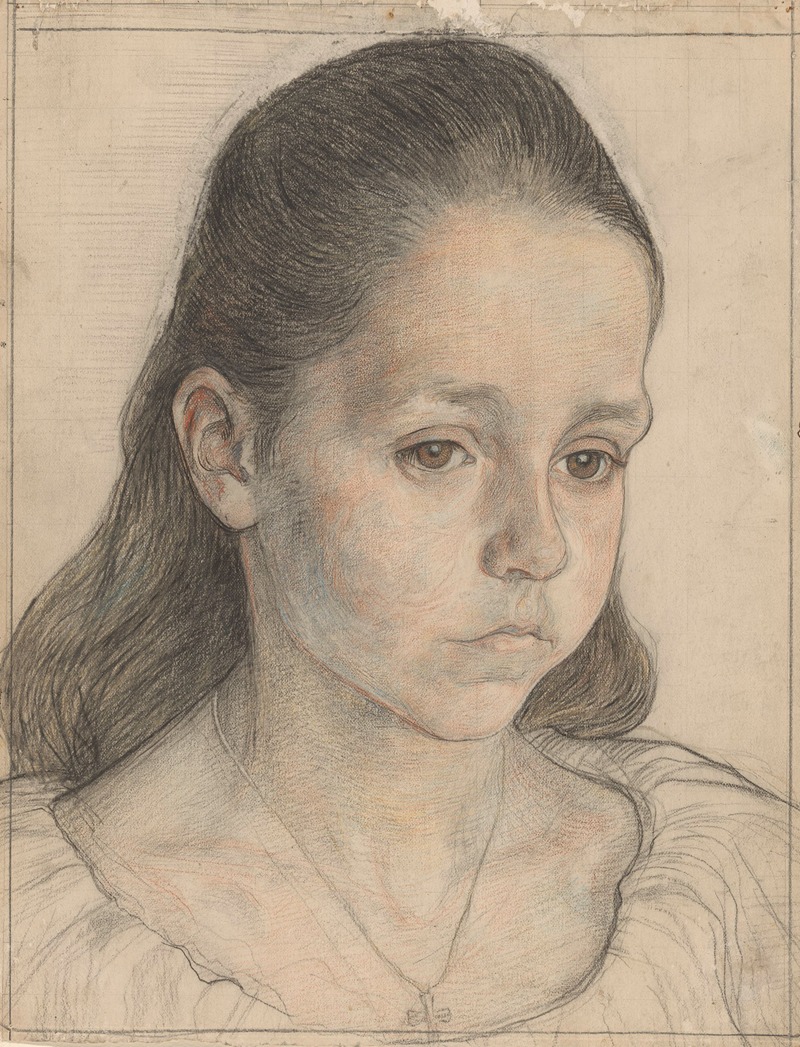 Jan Veth - Portret van een meisje Kolkman