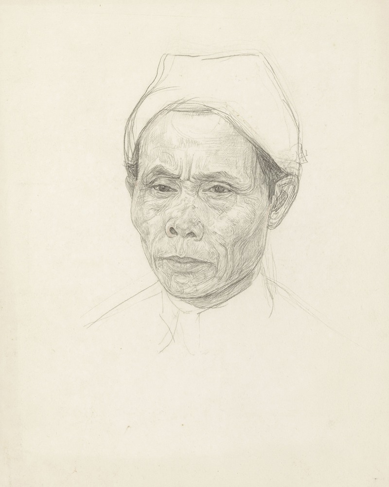 Jan Veth - Portret van een oudere Javaan