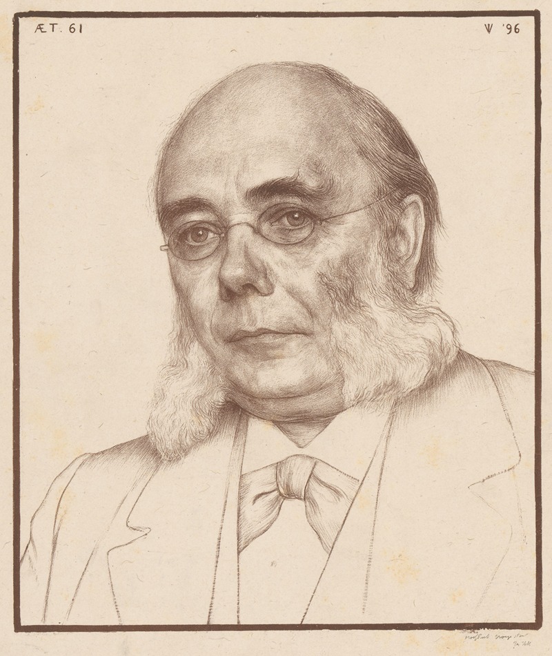 Jan Veth - Portret van Hendrik Pierson op 61-jarige leeftijd