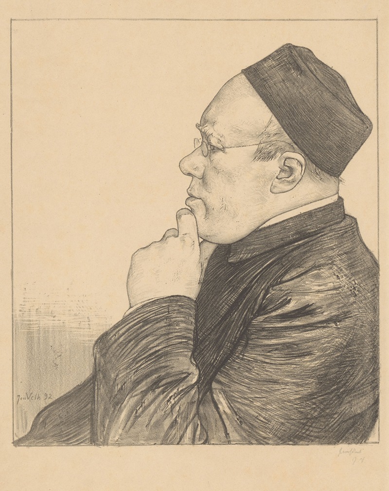 Jan Veth - Portret van Herman Johannes Aloysius Maria Schaepman
