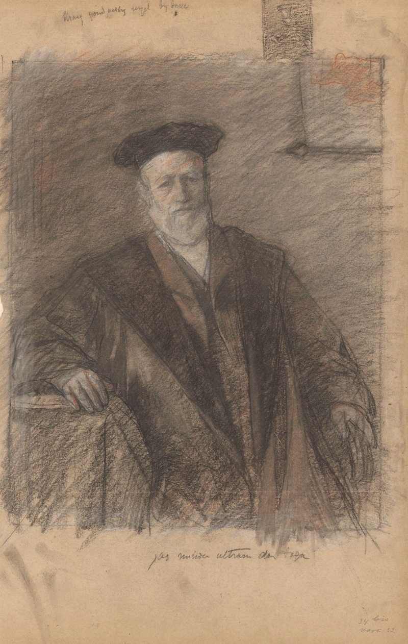 Jan Veth - Portret van prof. dr. Pieter Johannes Veth, in toga
