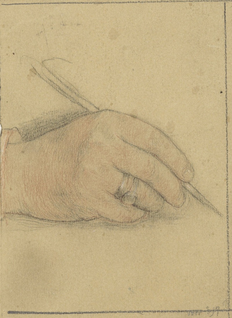 Jan Veth - Studie van de hand van Geheimrat M. Kempner