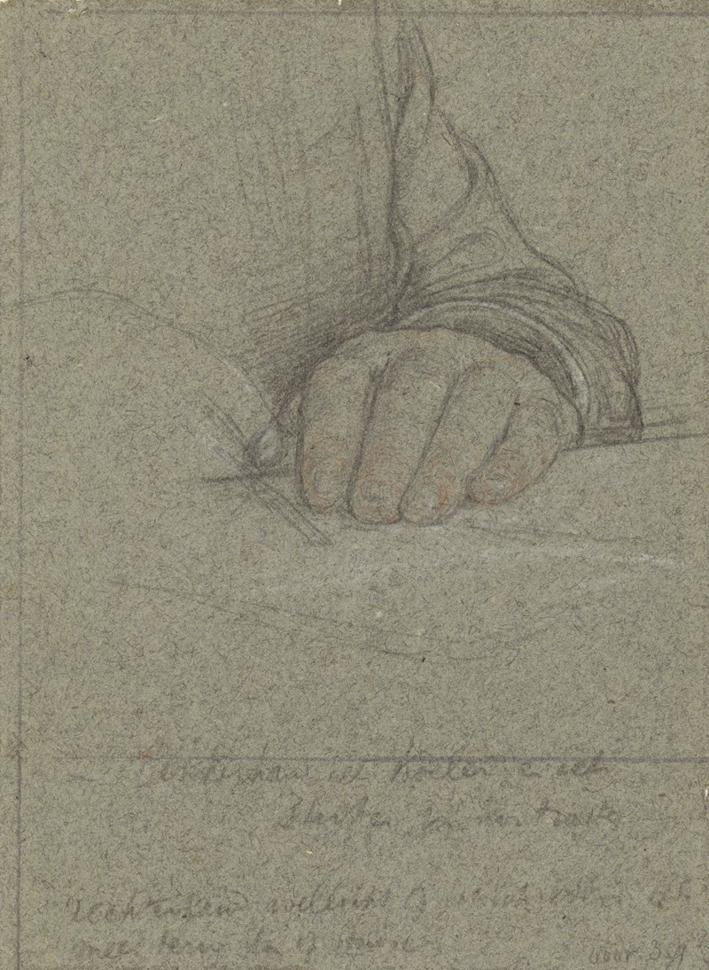 Jan Veth - Studie van de rechterhand van Geheimrat M. Kempner