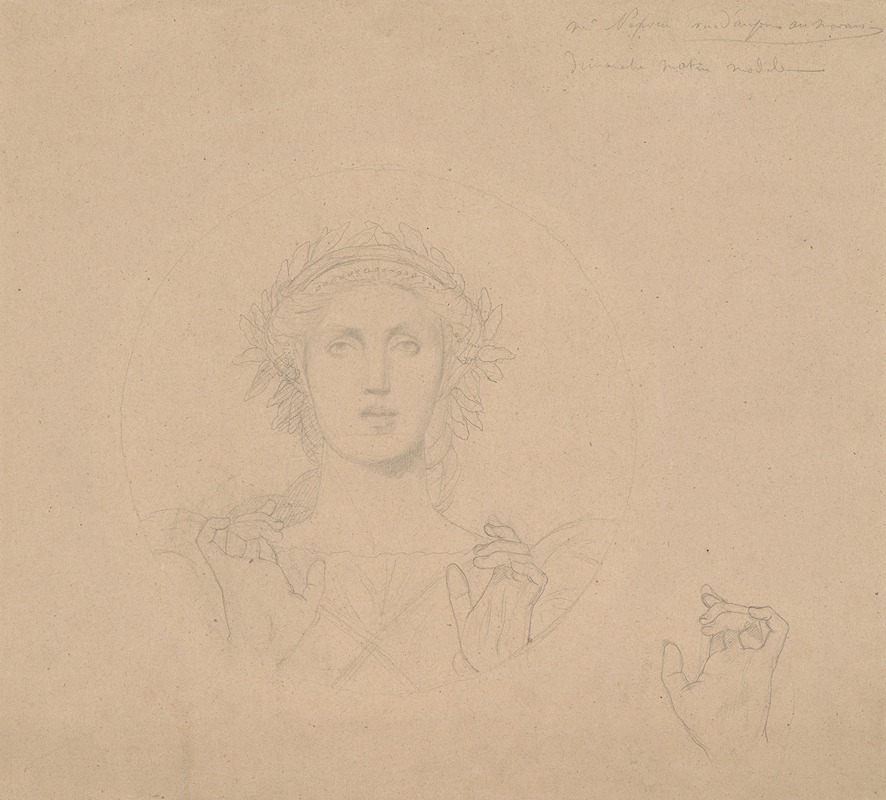 Jean-Léon Gérôme - Study for the Allegorical Figure of Art