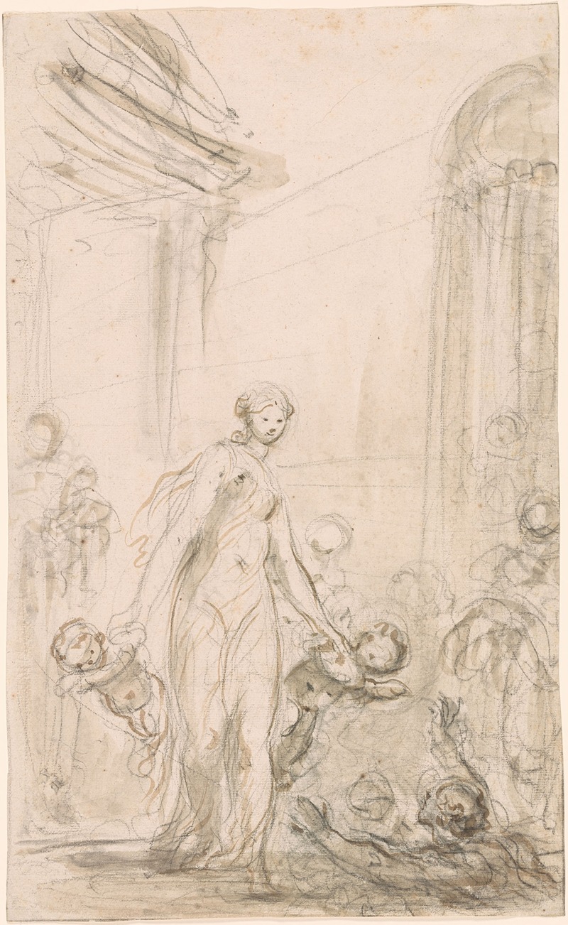 Jean-Honoré Fragonard - Ruggiero and Alcina at the Bath
