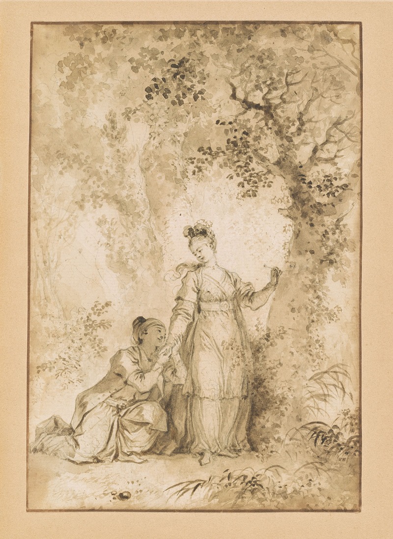 Jean-Honoré Fragonard - The Fiancee of the King of Garbe; The Tree