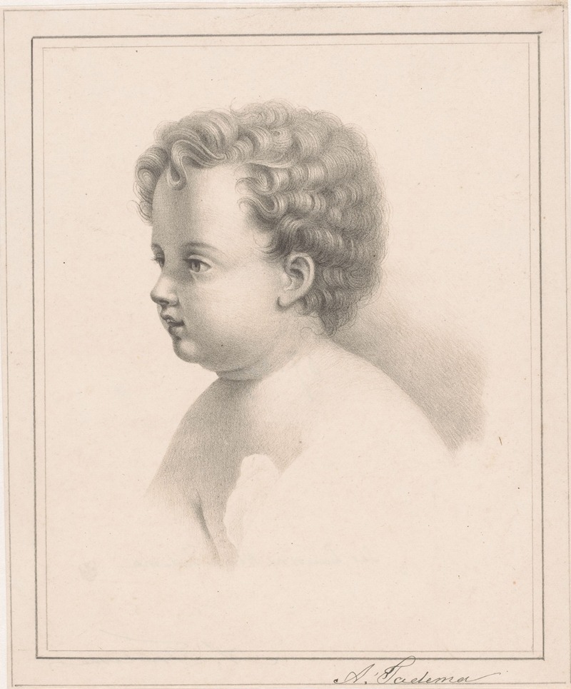 Lawrence Alma-Tadema - Hoofd van een kind