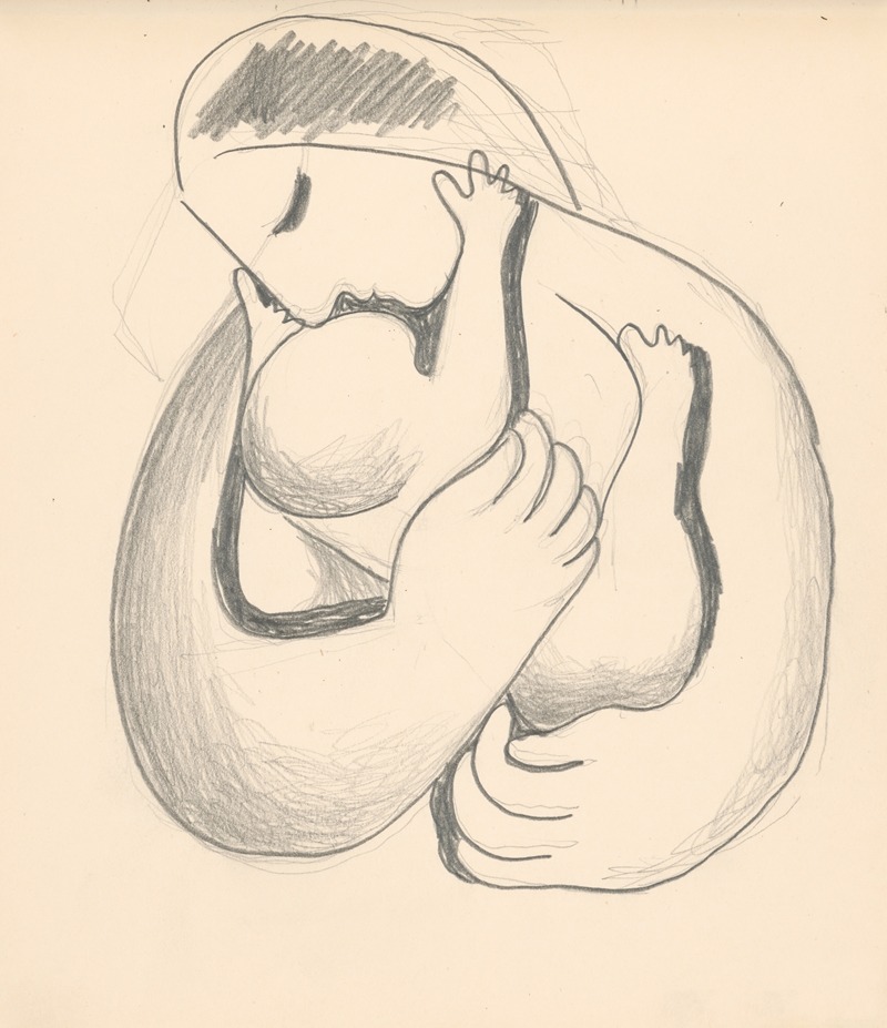 Mikuláš Galanda - Matka s dieťaťom v náručí