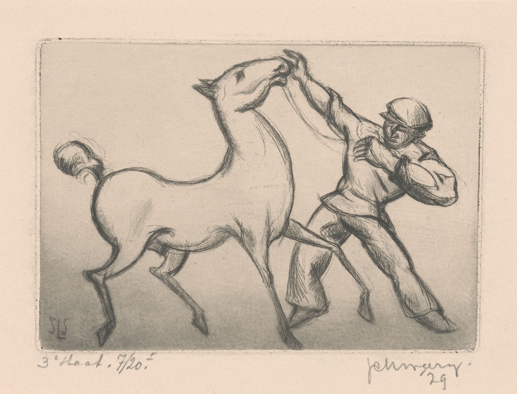 Mommie Schwarz - Man met paard