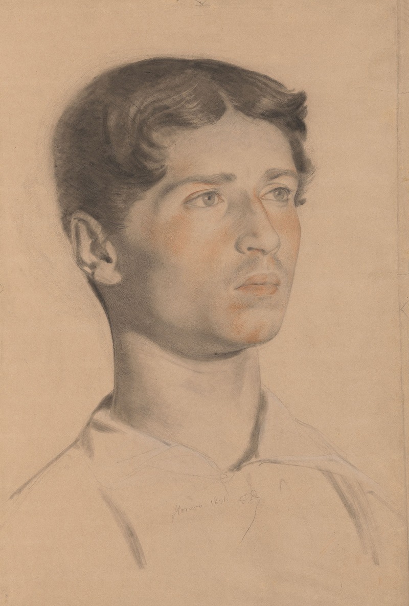 Paul Delaroche - Portrait of a Young Man