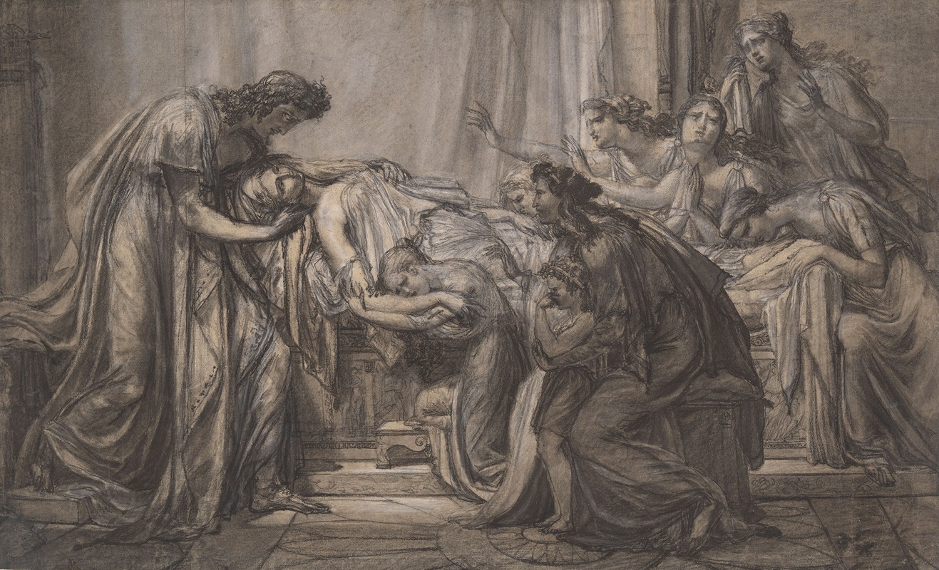 Pierre-Narcisse Guérin - The Death of Alcestis, or The Heroism of Conjugal Love