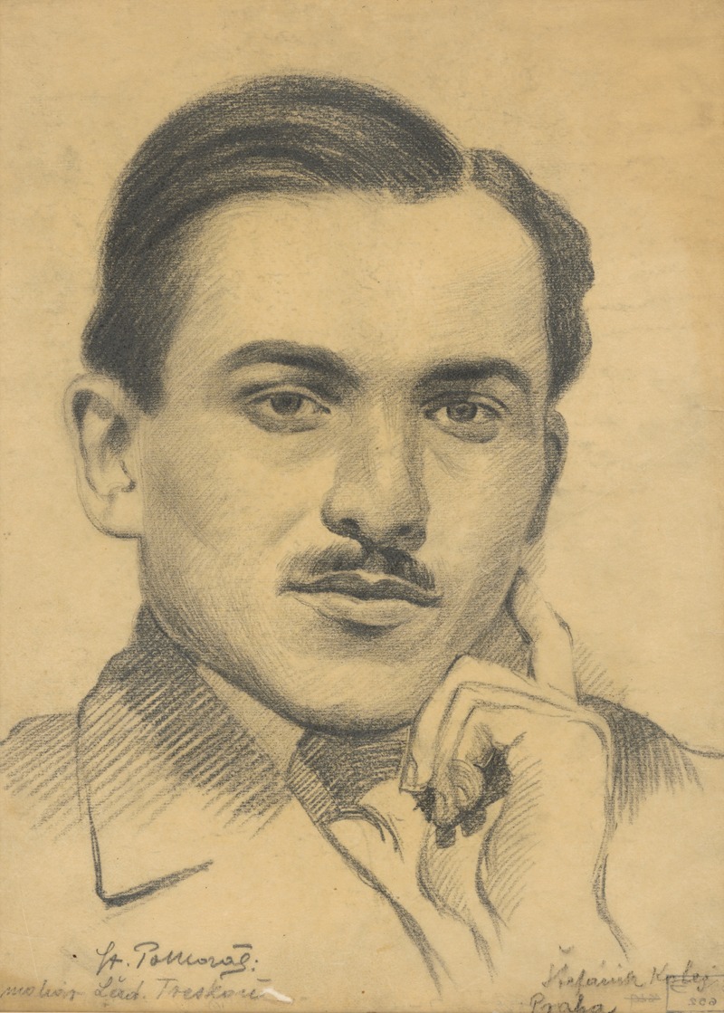 Štefan Polkoráb - Portrait of Artist Ladislav Treskoň