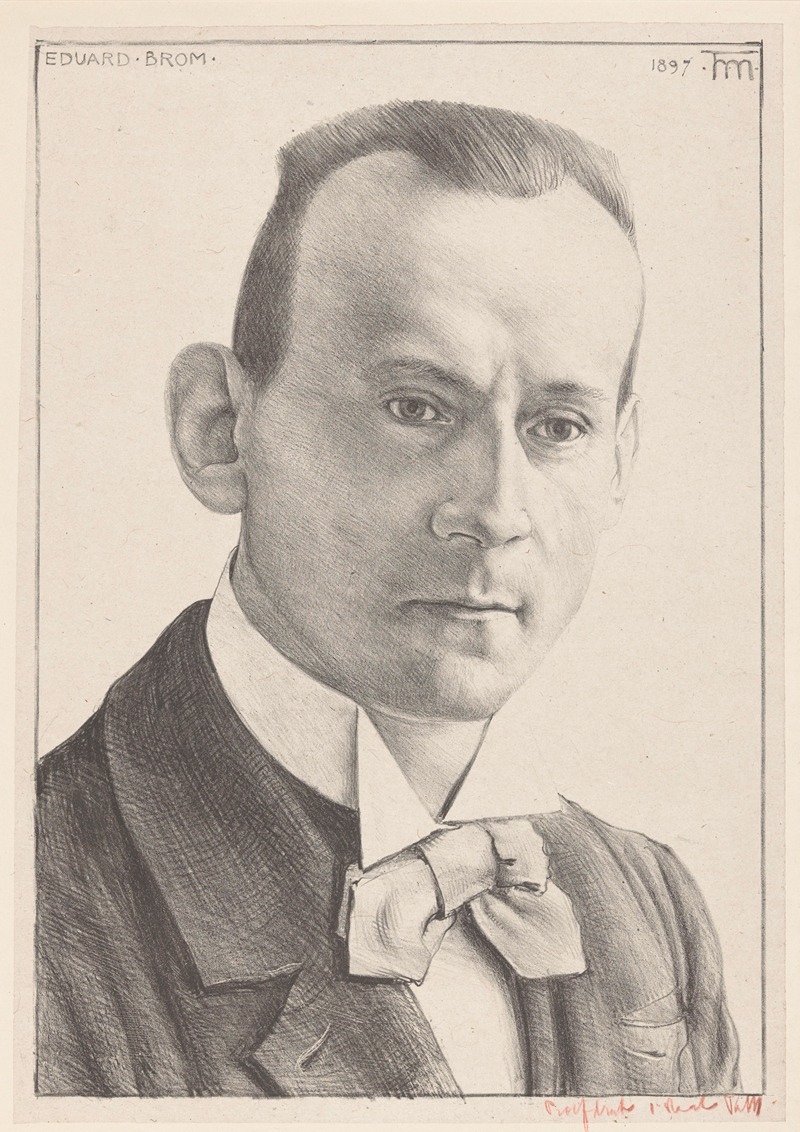 Theo Molkenboer - Portret van Eduard Brom