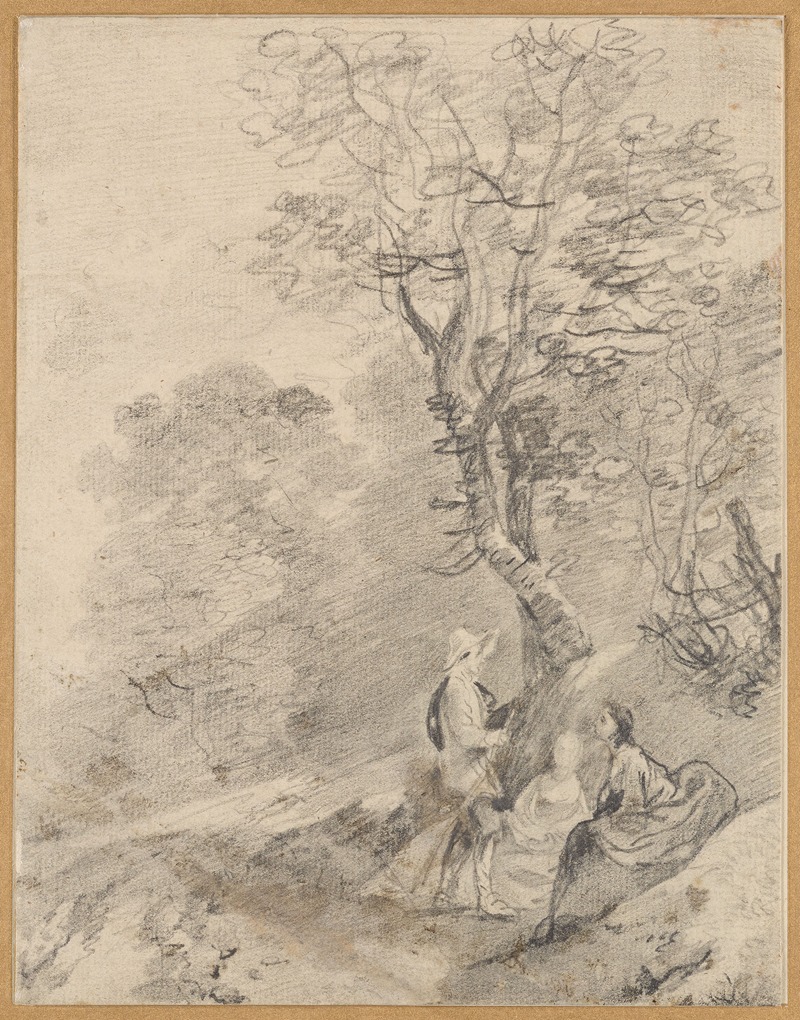 Thomas Gainsborough - Wooded Landscape with Group of Figures