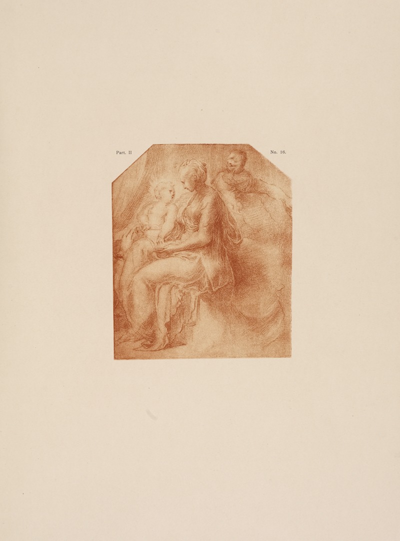 P. & D. Colnaghi - Andrea Schiavone – Drawing of Madonna and child