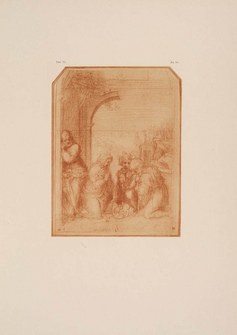 P. & D. Colnaghi - Drawing of adoration of the shepherds