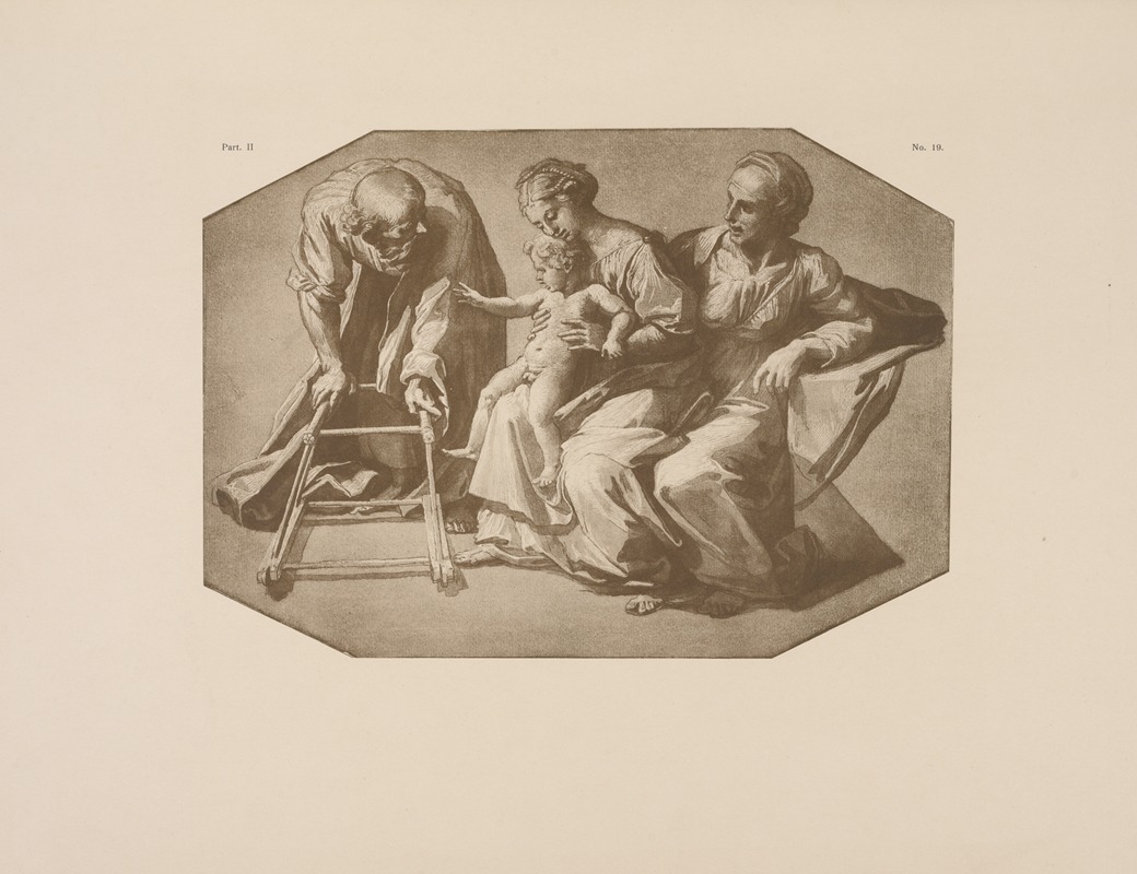 P. & D. Colnaghi - Drawing of the holy family